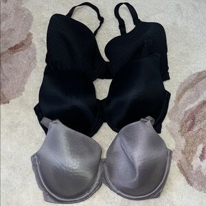 Auden 3-Pack Nursing Bras in Black and Gray